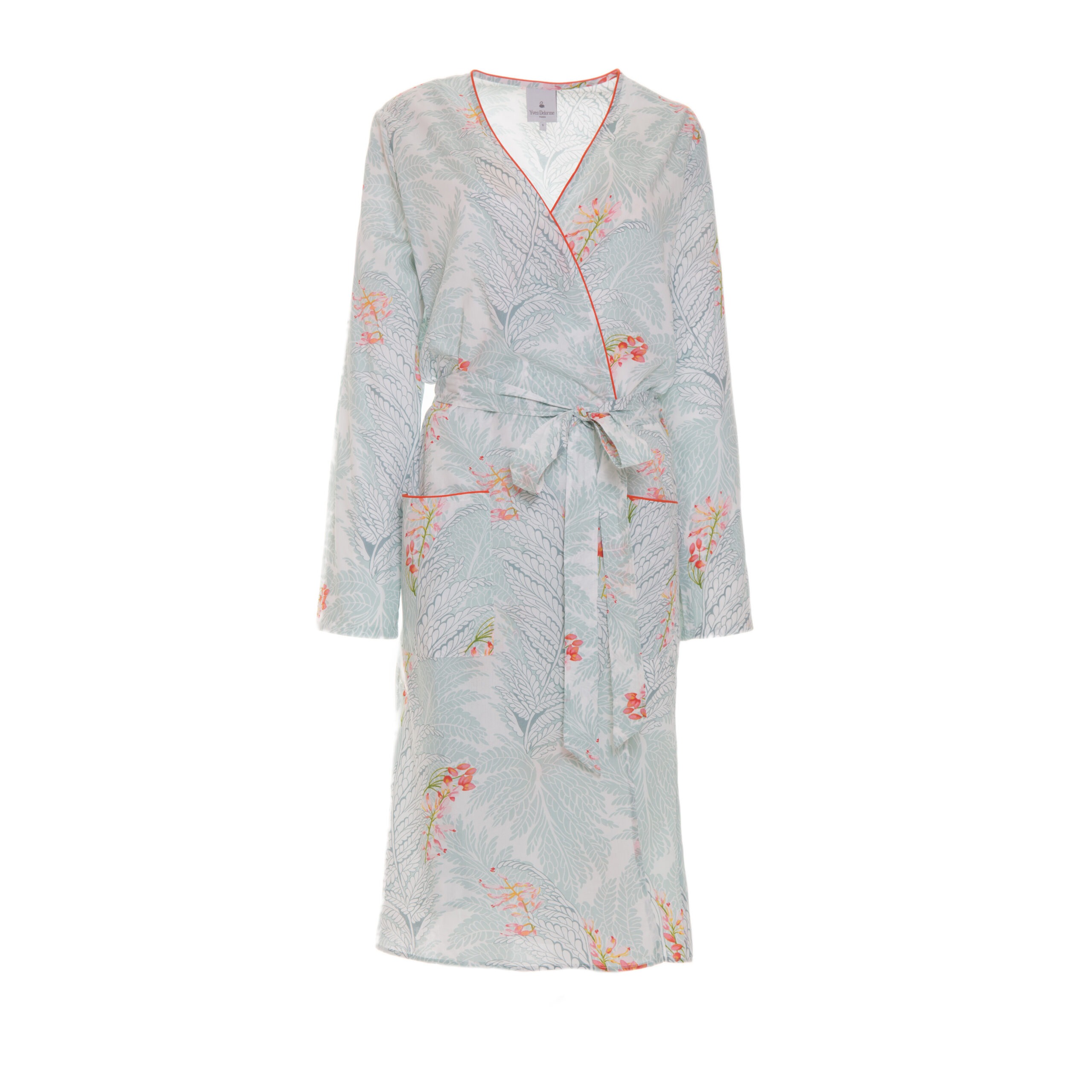 Women's Short Nightgown (Woven) Aqua - Image 2