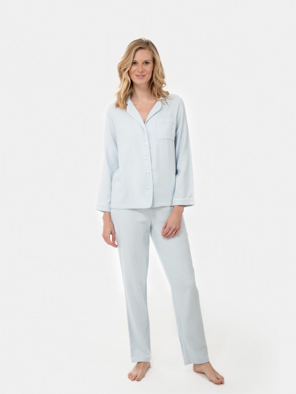 Women's Pyjamas (Woven) Sky Blue