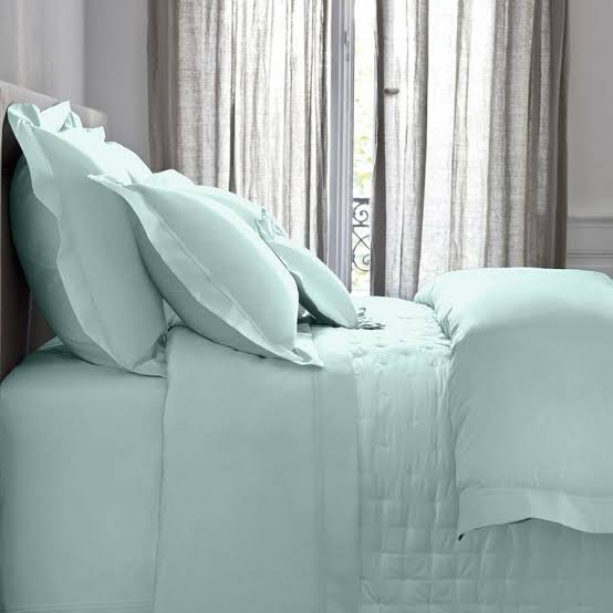 Triomphe Light Blue Green Bedding Collection