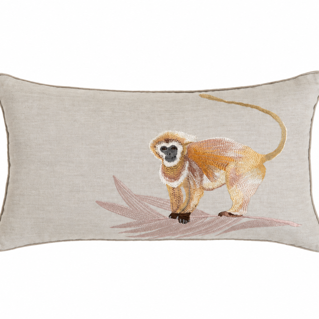 Sapajou Argent/Silver Cushion Cover