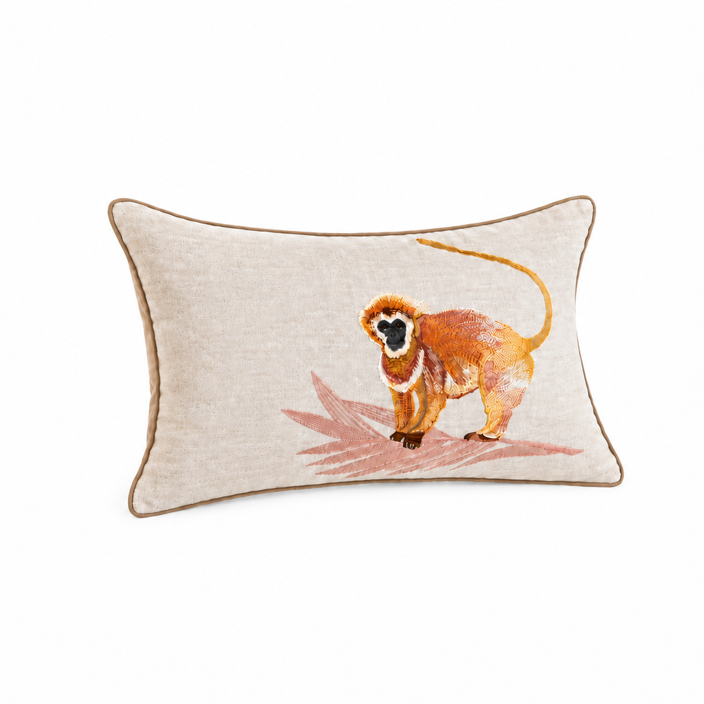 Sapajou Argent/Silver Cushion Cover