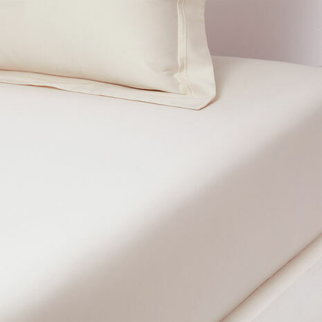 Triomphe Ivory Fitted Sheet