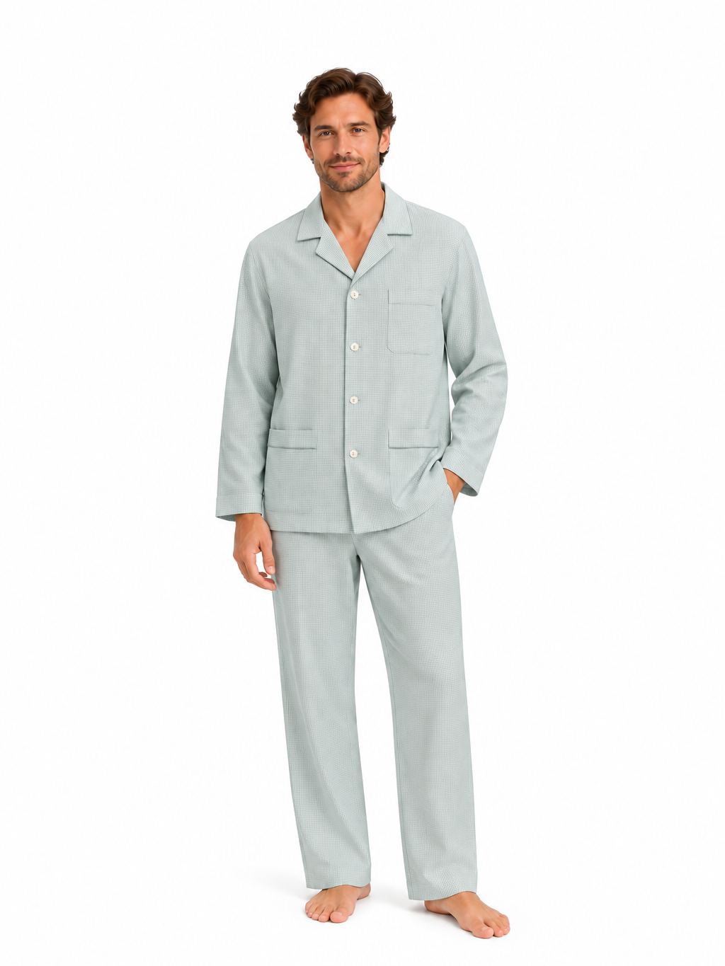 Mens brushed cotton pyjamas