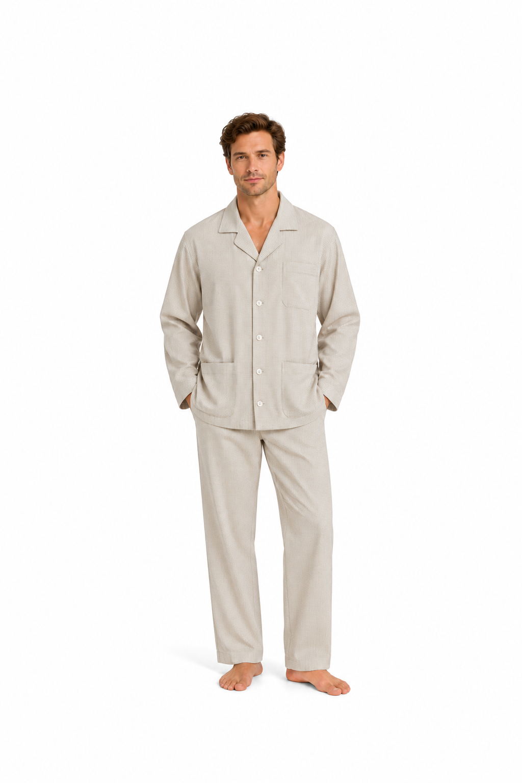 Mens brushed cotton pyjamas - Image 2