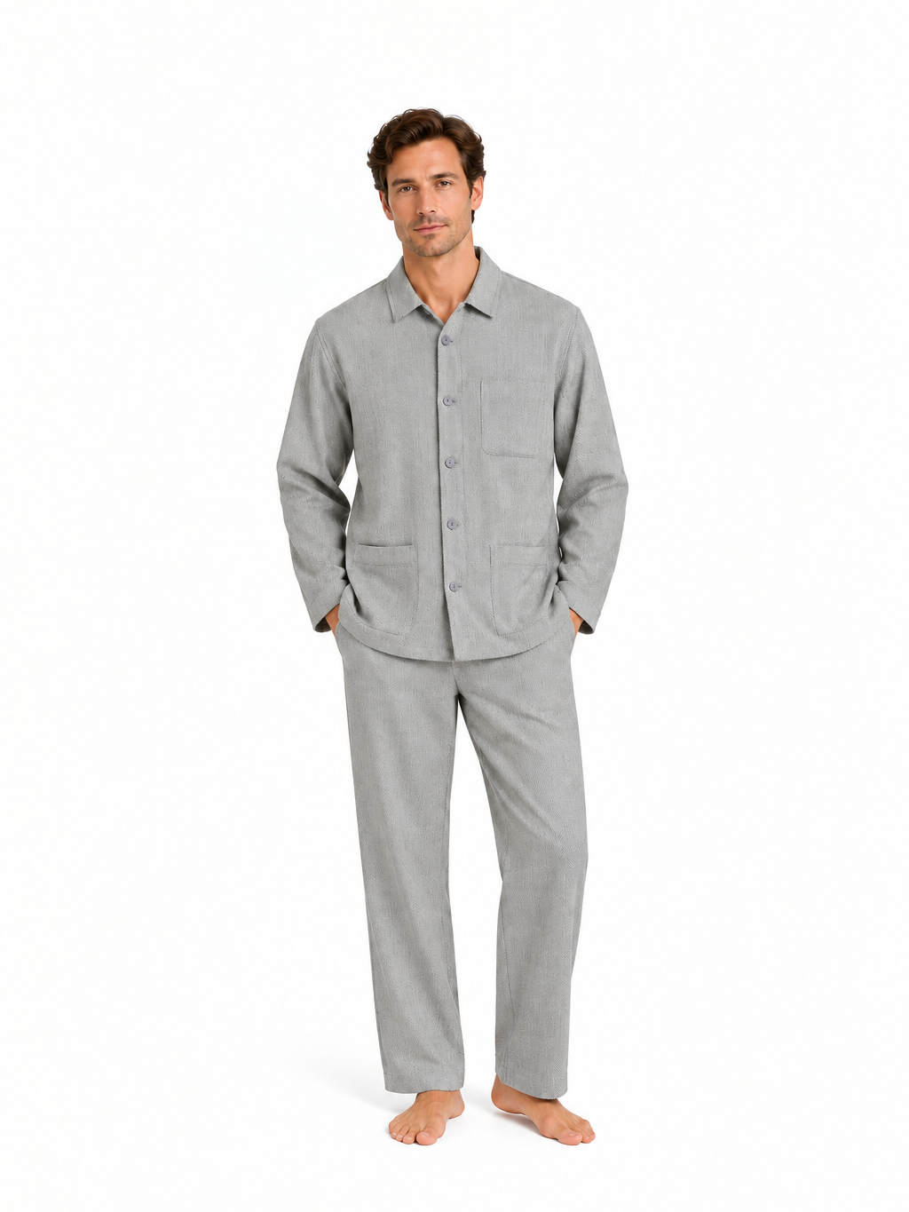 Mens brushed cotton pyjamas