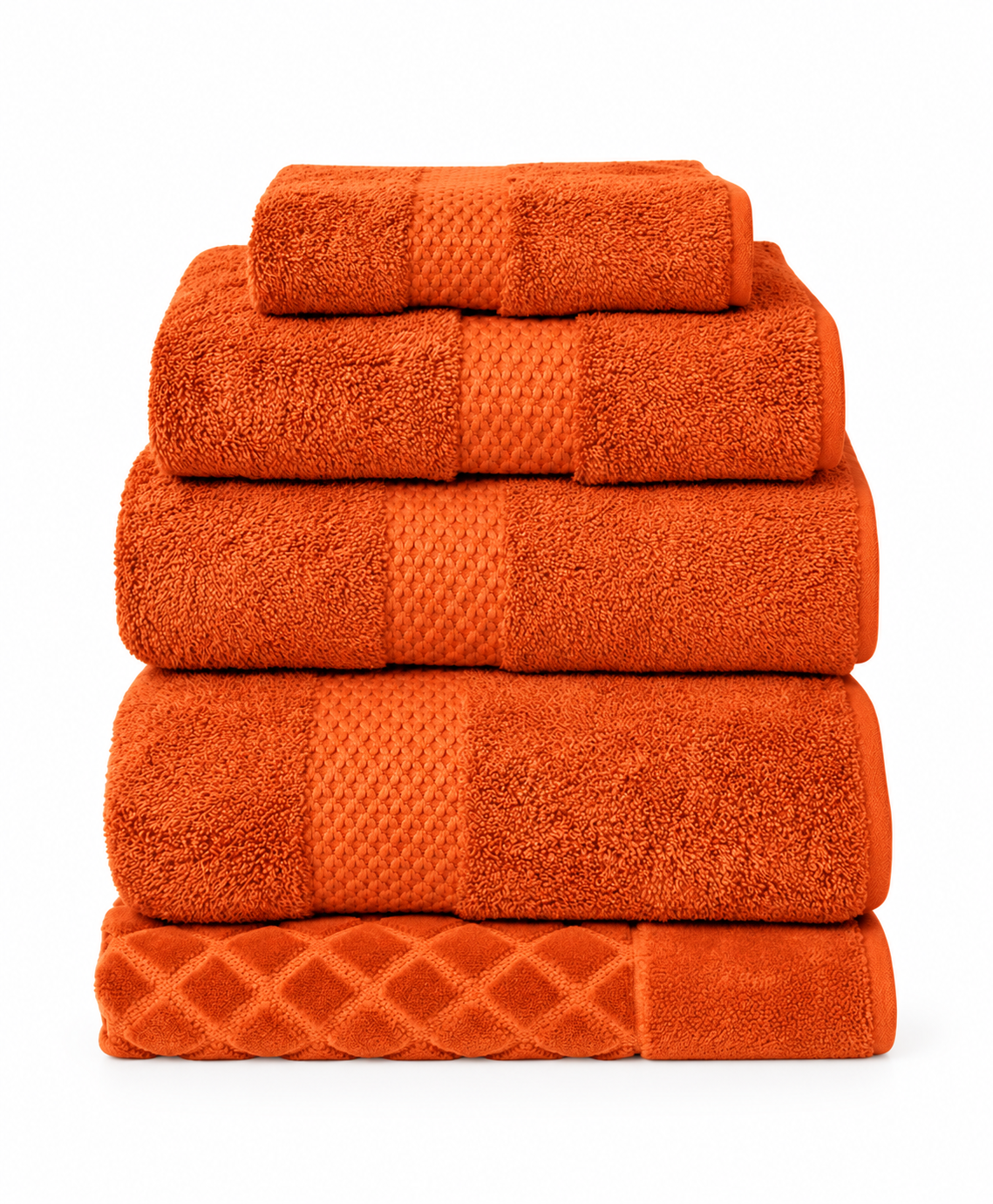 Etoile orange towels