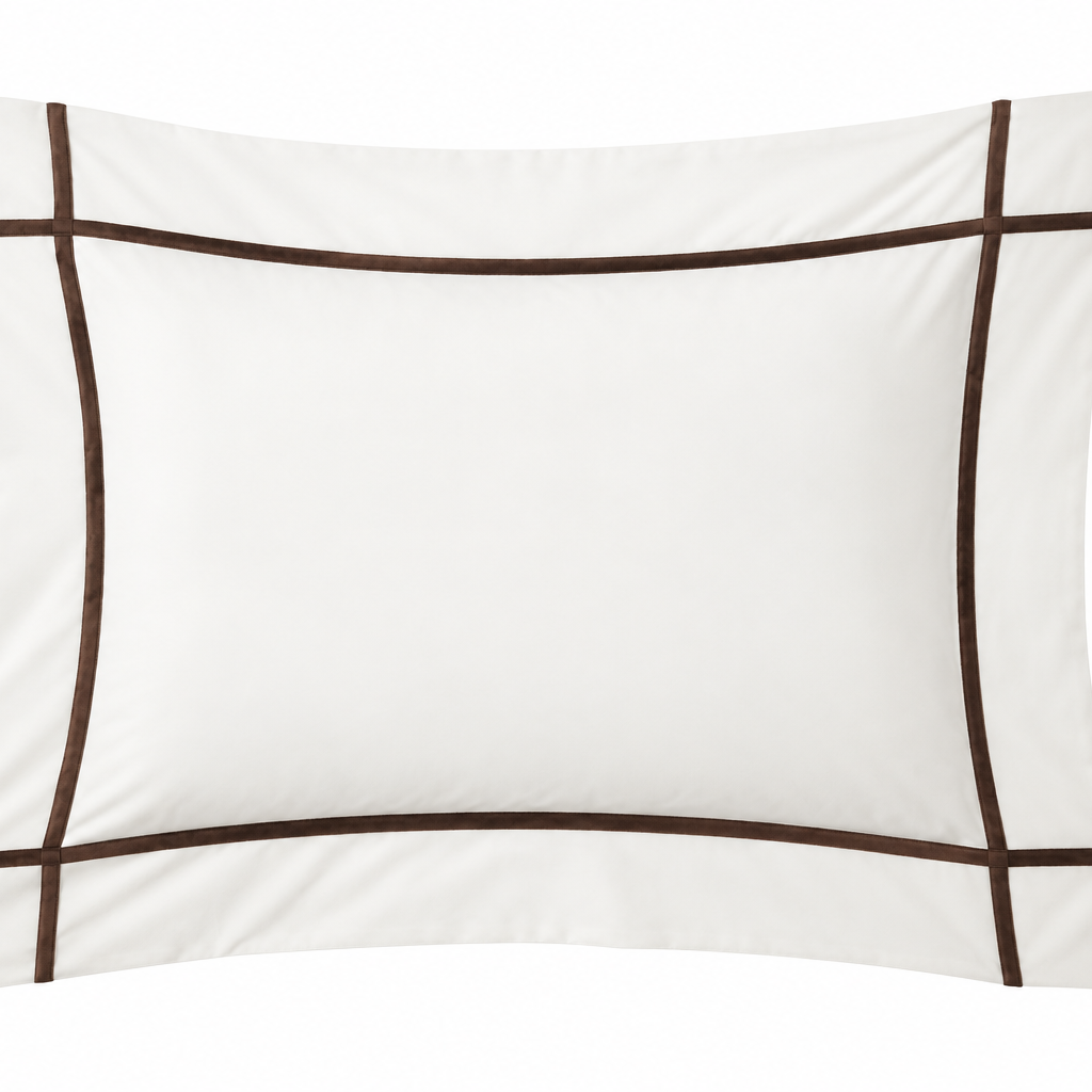 Athena chocolate accessory pillow case