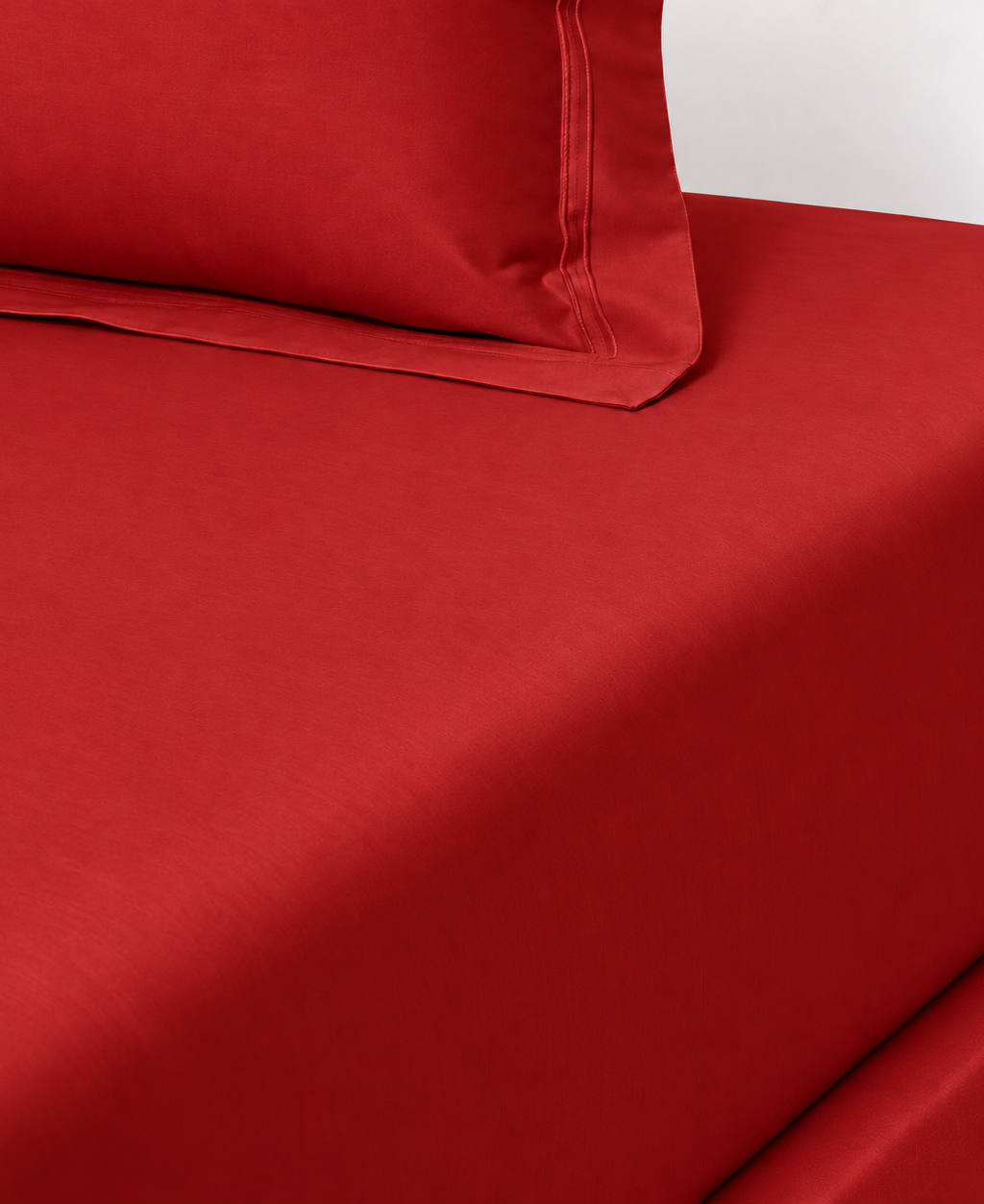 Kenzo Linea red double fitted sheet