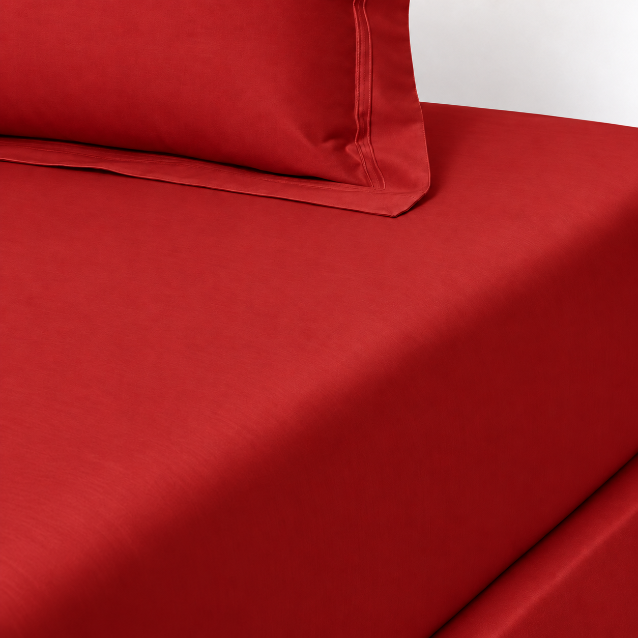 Kenzo Linea red double fitted sheet
